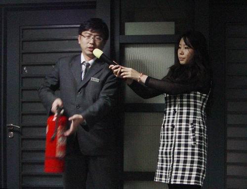 焦点娱乐集团组织全体员工安全知识培训及逃生演练